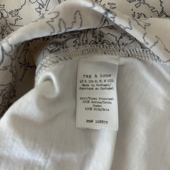 Rag & Bone Silk Tank Top Floral Printed Medium Pull On Tunic Boho Summer Dressy - Picture 4 of 7